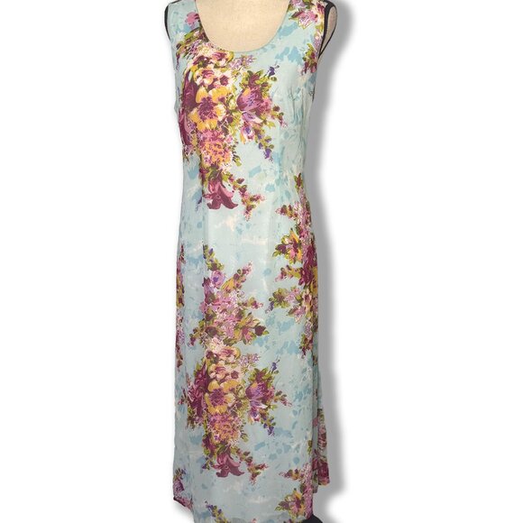 The Pyramid Collection Floral Maxi Dress M Fairycore Chic - Picture 3 of 4